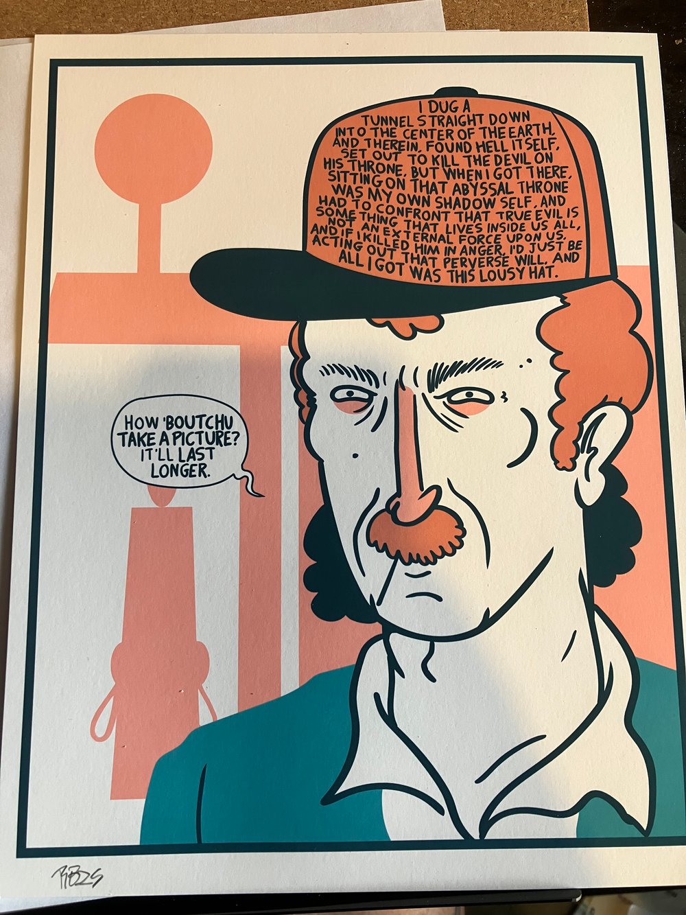 Image of All I got was this lousy hat print