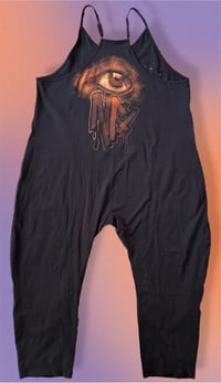 Image 2 of “WHAT THE F*CK” CUSTOM BLEACH PAINTED OVERSIZED JUMPER LARGE