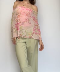 Image 5 of Poncho | Pink Floral
