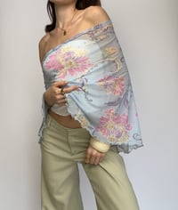 Image 1 of Poncho | Blue Floral