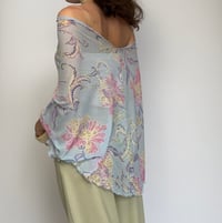 Image 4 of Poncho | Blue Floral