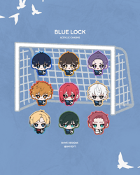 Image 1 of Blue Lock Acrylic Keychains