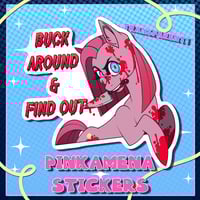 Image 1 of MLP: Pinkamena Buck Around Stickers