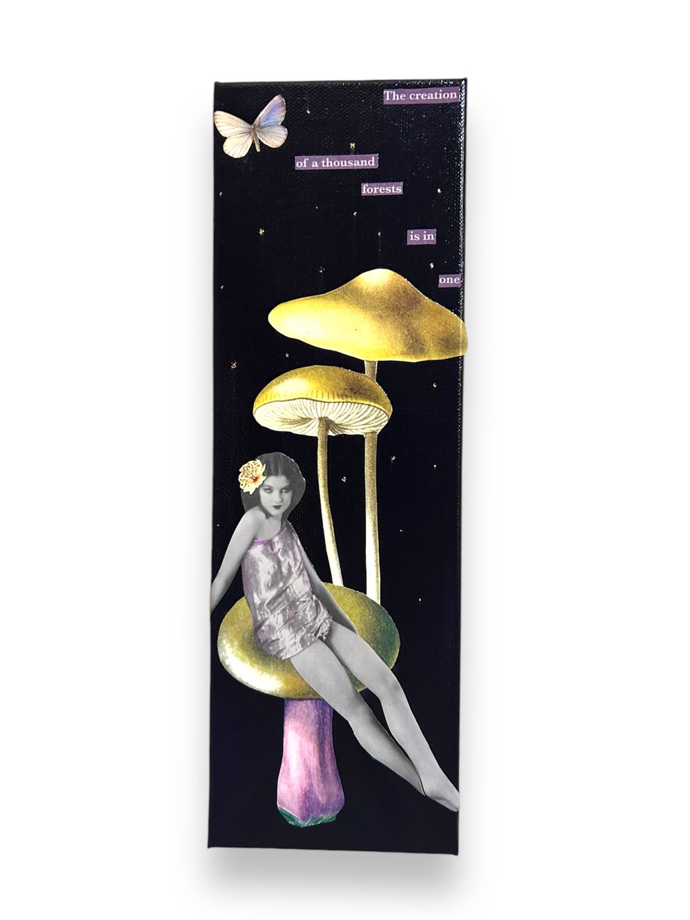 Image of Original Art - OOAK Collage - Mushroom Art - Vintage Collage - From One...