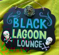 Black Lagoon Lounge #7 - Hand Painted Sign