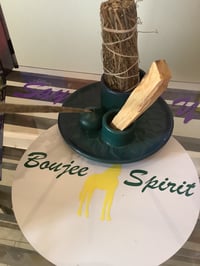 Ceramic smudge, palo santo, & incense holder