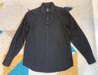 Image 1 of Agnes B Homme black button down shirt, made in France, size 38 (fits L)