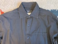 Image 2 of Agnes B Homme black button down shirt, made in France, size 38 (fits L)