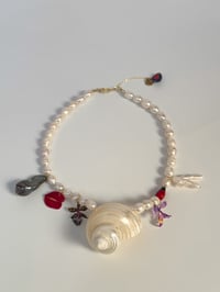 Image 1 of lilac iris necklace