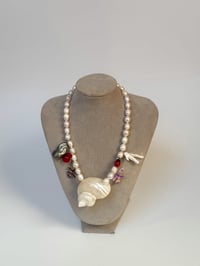 Image 3 of lilac iris necklace