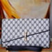 Image of Vtg. Gucci Blue Monogram Equestrian Clutch 