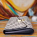 Image of Vtg. Gucci Blue Monogram Equestrian Clutch 