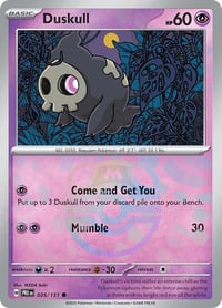 Duskull (Master Ball Pattern) - SV: Prismatic Evolutions- Near Mint