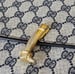 Image of Vtg. Gucci Blue Monogram Equestrian Clutch 