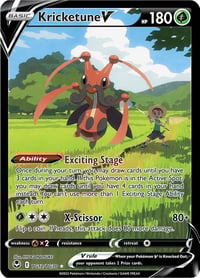 Kricketune V - SWSH12: Silver Tempest Trainer Gallery- Near Mint