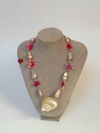 Image 3 of lily pearl petals necklace 