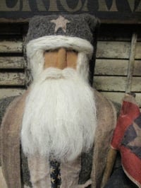 Image 2 of #3... Olde Patriot Santa ~ Rocking Horse ~ Wool Coat ~