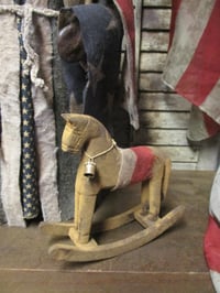 Image 3 of #3... Olde Patriot Santa ~ Rocking Horse ~ Wool Coat ~