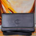 Image of Vtg. Gucci Black Pebbled Leather Clutch 