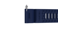 Image 4 of Vortex Blue Diving Watch Strap / Proprietary 2.5mm fat quick release spring-bars.
