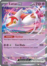 Latias ex - 076/191 - SV08: Surging Sparks- Near Mint