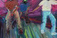 Image 3 of Train surfers with colour smoke heads