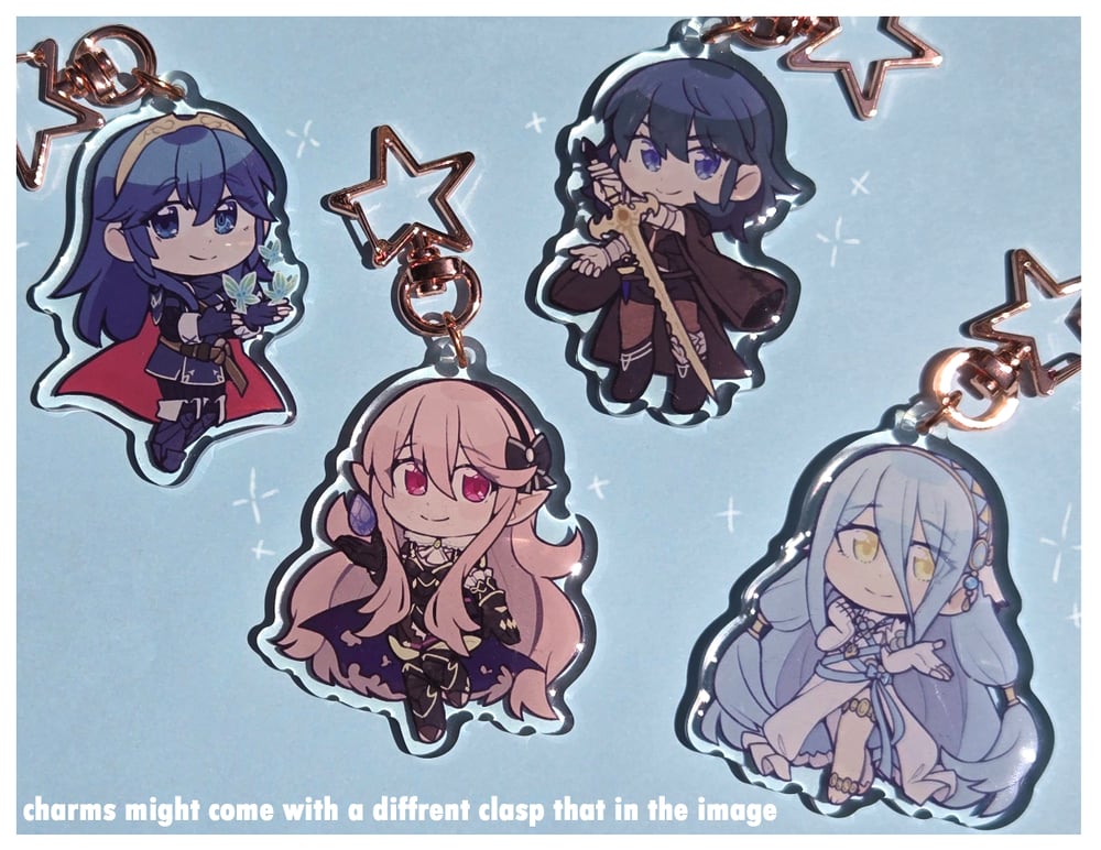 Image of Fire Emblem Acrylic Charms by Robin [PRE-ORDER]