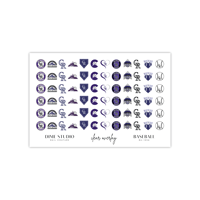 Image 2 of COLORADO ROCKIES BASEBALL NAIL DECALS