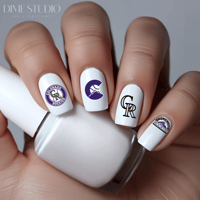 Image 1 of COLORADO ROCKIES BASEBALL NAIL DECALS