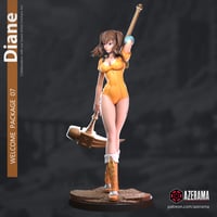 Image 1 of 3D Printed Diane Figure Kit (Seven Deadly Sins) — Unpainted Resin Model Kit | 1/7 Scale