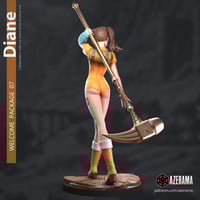 Image 2 of 3D Printed Diane Figure Kit (Seven Deadly Sins) — Unpainted Resin Model Kit | 1/7 Scale