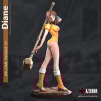 Image 3 of 3D Printed Diane Figure Kit (Seven Deadly Sins) — Unpainted Resin Model Kit | 1/7 Scale