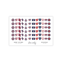 Image 2 of WASHINGTON NATIONALS BASEBALL NAIL DECALS 