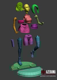 Image 4 of 3D Printed Sakura Figurine – Naruto Fan Model (Pre-Sanded, Unpainted & Unassembled)