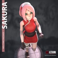 Image 3 of 3D Printed Sakura Figurine – Naruto Fan Model (Pre-Sanded, Unpainted & Unassembled)