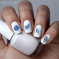 Image 1 of KANSAS CITY ROYALS BASEBALL NAIL DECALS 