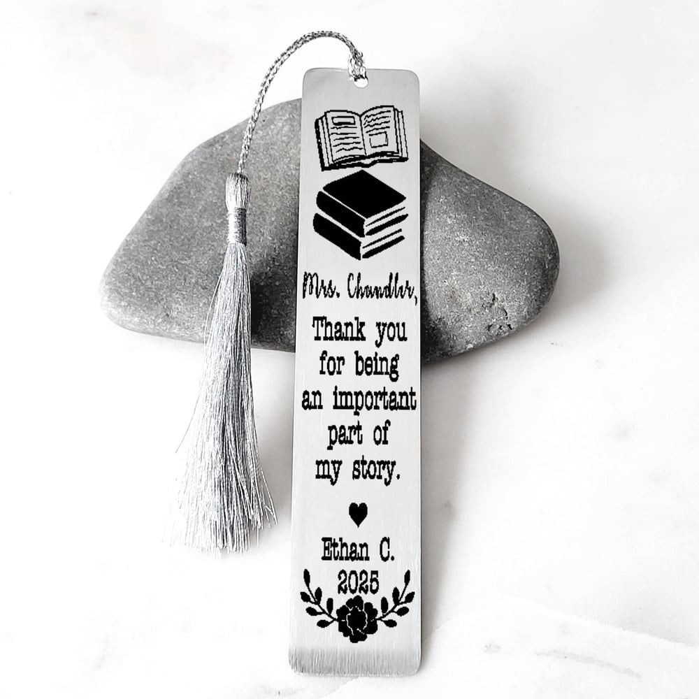 Image of Thank you for being Important part of my story. Librarian Bookmark Gifts .