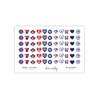 Image 2 of TORONTO BLUE JAYS BASEBALL NAIL DECALS 
