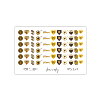 Image 2 of SAN DIEGO PADRES BASEBALL NAIL DECALS 