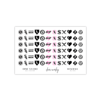 Image 2 of CHICAGO WHITESOX BASEBALL NAIL DECALS 