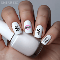 Image 1 of CHICAGO WHITESOX BASEBALL NAIL DECALS 