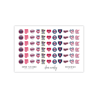 Image 2 of MINNESOTA TWINS BASEBALL NAIL DECALS 
