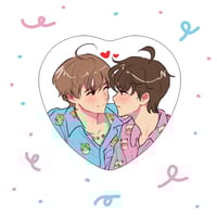 Image 1 of (PREORDER) HAOBIN HOLOGRAPHIC HEART PIN