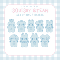 Squishy &Team Sticker Pack