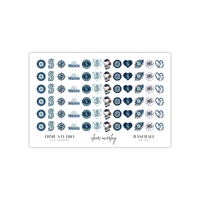 Image 2 of SEATTLE MARINERS BASEBALL NAIL DECALS 