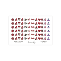 Image 2 of ARIZONA DIAMOND BACKS BASEBALL NAIL DECALS 