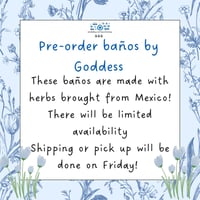 Pre-order Fresh baños pick up