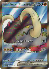 Great Tusk ex - 230/198 - SV01: Scarlet & Violet Base Set- Lightly Played