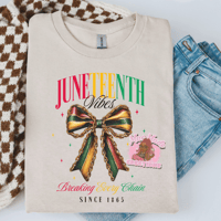 Coquette Juneteenth Graphic Tee (Tan Version)