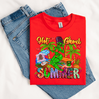 Hot Ghoul Summer Graphic Tee (Red Version)